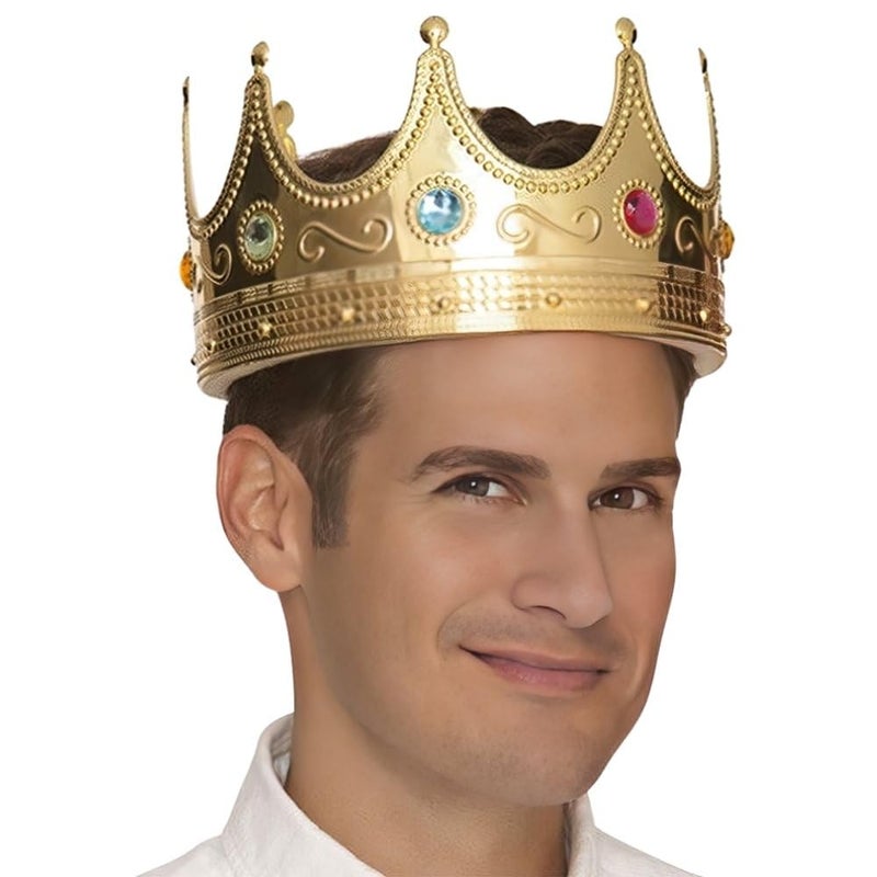 Amscan Luxurious Gold Royal Crowns - 0.75" x 8" (1 Pc) - Perfect for Parties, Regal Decor & Royalty-Themed Events - Image 5